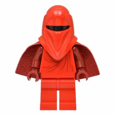 Imperial Royal Guard - Dark Red Arms and Hands, Torso Creases on Front and Back, Very Short Spongy Cape
