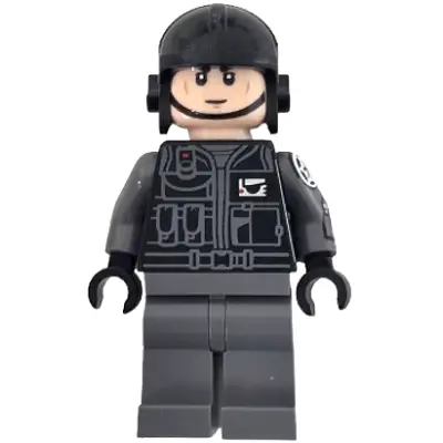 Imperial Shuttle Pilot - Light Nougat Head, Black Aviator Cap