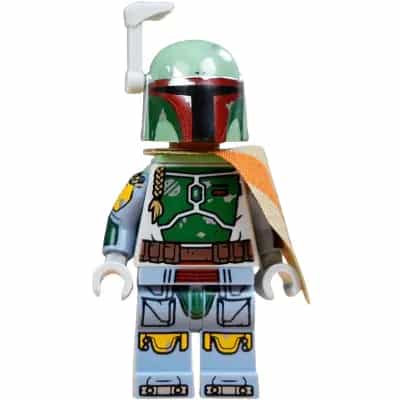 Boba Fett - Dark Tan Printed Pauldron, Helmet, Jet Pack, Printed Arms and Legs, Nougat Head