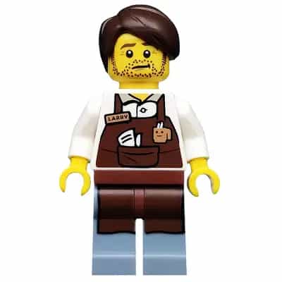 Larry the Barista, The LEGO Movie (Minifigure Only without Stand and Accessories)