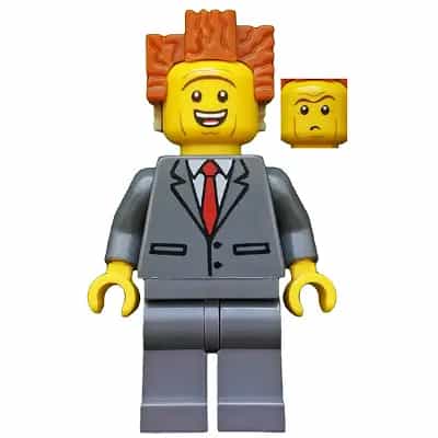 President Business - Smiling, Raised Eyebrows