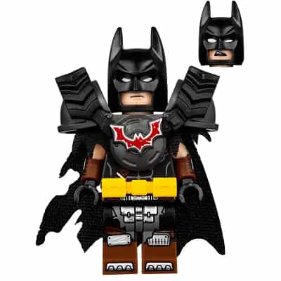 Batman - Battle Ready, Tire Armor, Tattered Cape, Yellow Utility Belt, Reddish Brown Boots