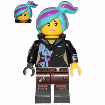 Lucy Wyldstyle with Hood Folded Down, Raised Eyebrows / Furious