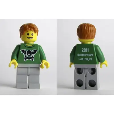 LEGO Brand Store Male, Bat Minifigure Head with Wings and Crossbones - Lone Tree, CO