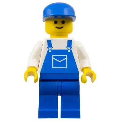 Overalls Blue with Pocket, Blue Legs, Blue Cap
