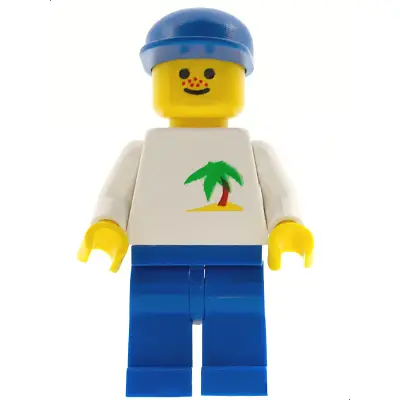 Palm Tree - Blue Legs, Blue Cap