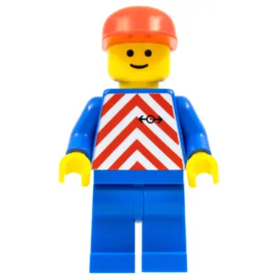 Red & White Stripes - Blue Legs, Red Cap