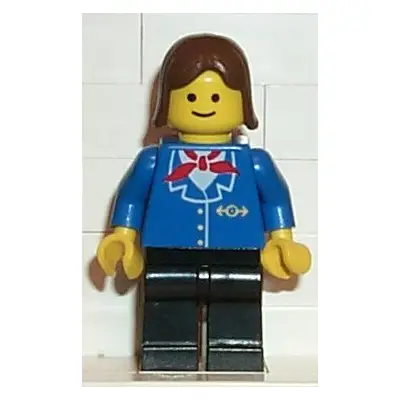 Railway Employee, Brown Female Hair