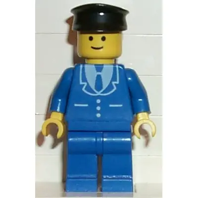 Suit with 3 Buttons Blue - Blue Legs, Black Hat
