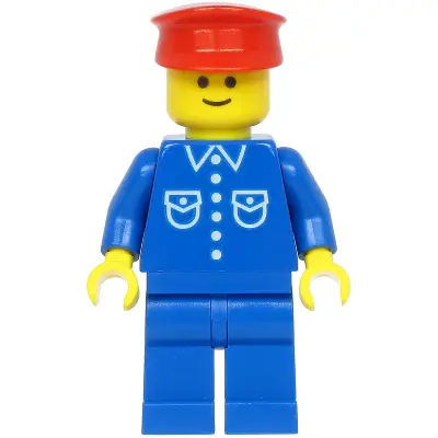 Shirt with 6 Buttons - Blue, Blue Legs, Red Hat (Reissue)