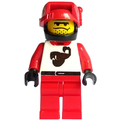Race - Driver, Red Scorpion, Black Helmet