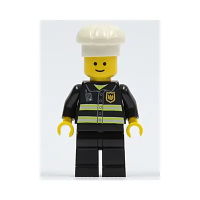 Fire - Reflective Stripes, Black Legs, White Chef Toque