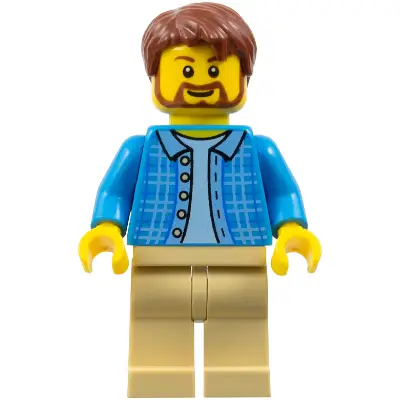Dad - Beard, Shirt with Buttons