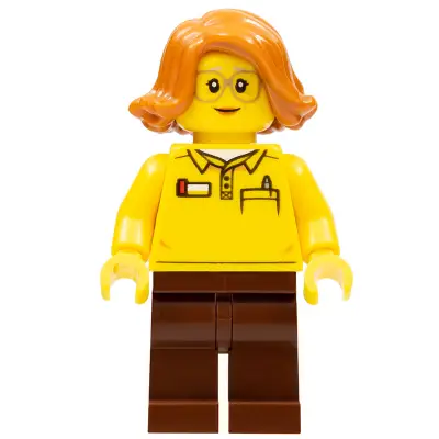 Female, Toy Store Worker (LEGO Logo on Reverse of Torso)