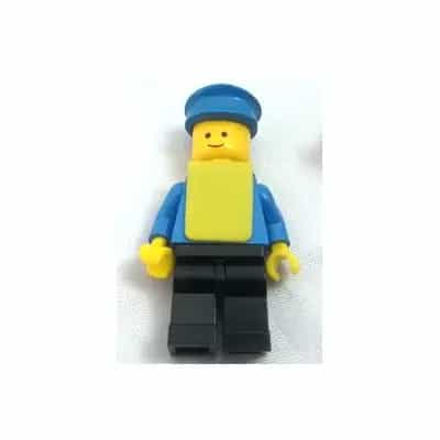 Plain Blue Torso with Blue Arms, Black Legs, Blue Hat, Yellow Vest