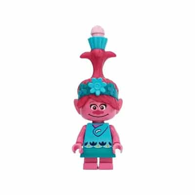 Poppy - Medium Azure Cupcake, Bright Pink Swirl