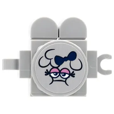 Cloud Baby - Light Bluish Gray with Sticker