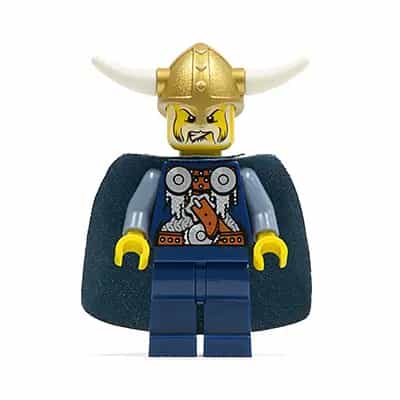Viking Blue Chess King - Horns Glued to Helmet