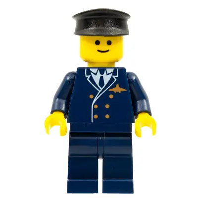 Airport - Pilot, Dark Blue Legs, Dark Blue Top, Black Hat