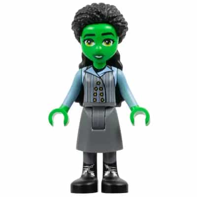 Elphaba - Mini Doll, Dark Bluish Gray Skirt, Black Boots