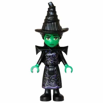 Elphaba - Mini Doll, Black Dress, Hat, Shoulder Pads