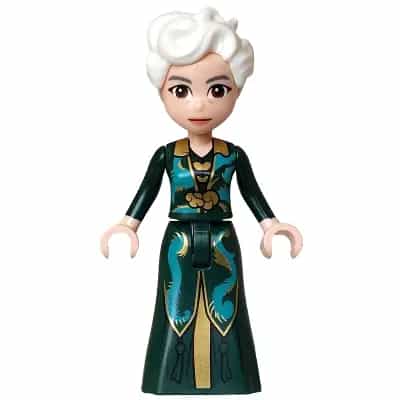 Madame Morrible - Mini Doll, Dark Green and Dark Turquoise Dress