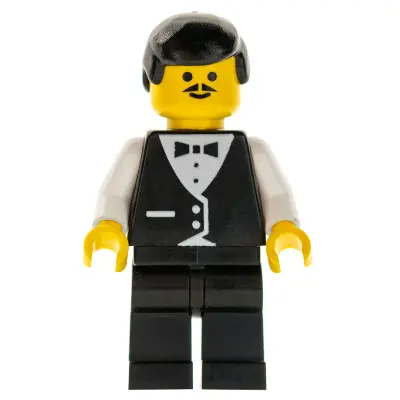 Town Vest Formal - Waiter with Moustache