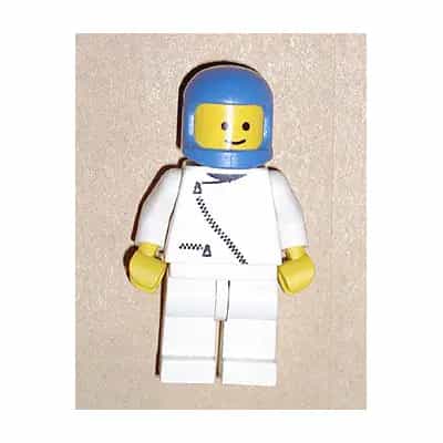 Jacket with Zipper - White, White Legs, Blue Classic Helmet