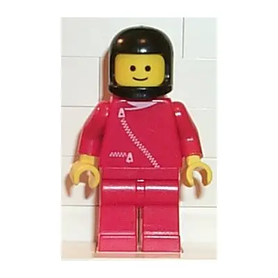 Jacket with Zipper - Red, Red Legs, Black Classic Helmet