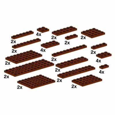 Assorted Brown Plates