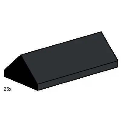 2x4 Ridge Roof Tiles Steep Sloped Black