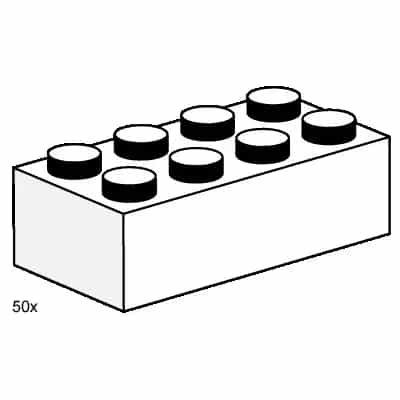 2x4 White Bricks