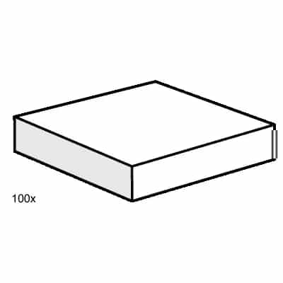 2x2 White Smooth Tiles