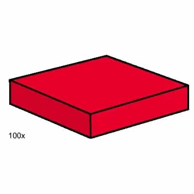 2x2 Red Smooth Tiles