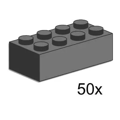 2x4 Dark Grey Bricks
