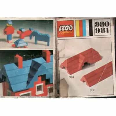 34 sloping profile bricks, including profile peak bricks, Blue