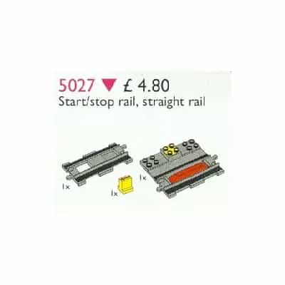 Duplo Start / Stop Rail Plus Straight Rail