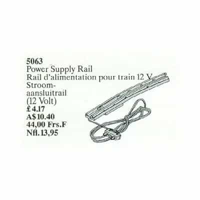 Power Supply Rail for 12V Trains