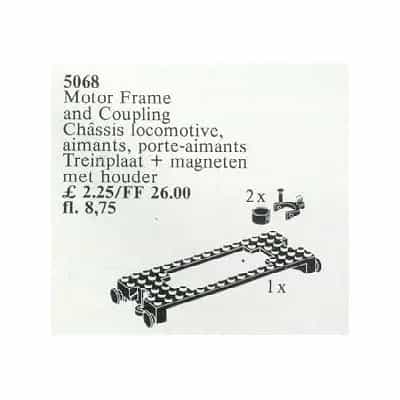 Locomotive Base Plate with Couplings (Motor Frame)