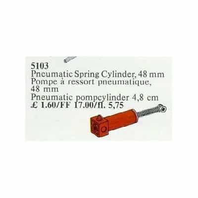 Pneumatic Spring Cylinder 48 mm Red