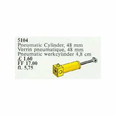 Pneumatic Piston Cylinder 48 mm Yellow
