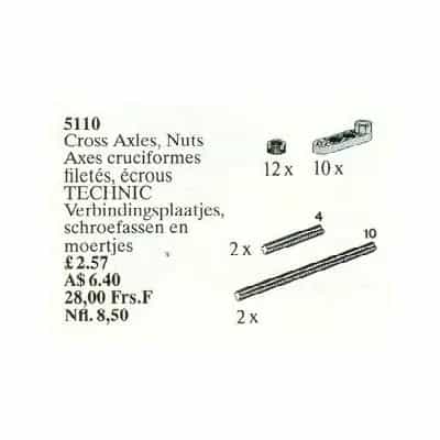 Cross Axles, Nuts