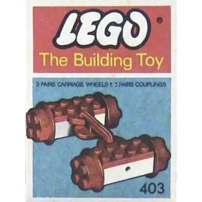 Train Couplers and Wheels (The Building Toy)