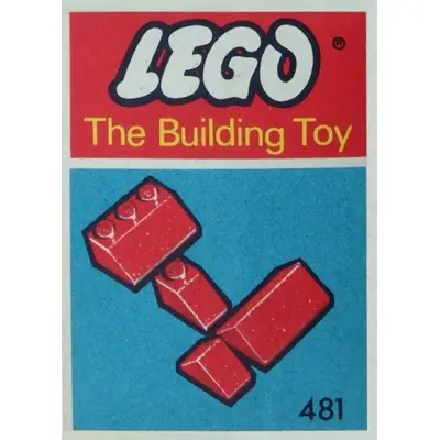 Slopes and Slopes Double 2 x 3 and 2 x 1, Red (The Building Toy)