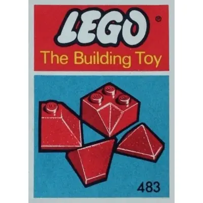 Angle, Valley and Corner Slopes, Red (The Building Toy)