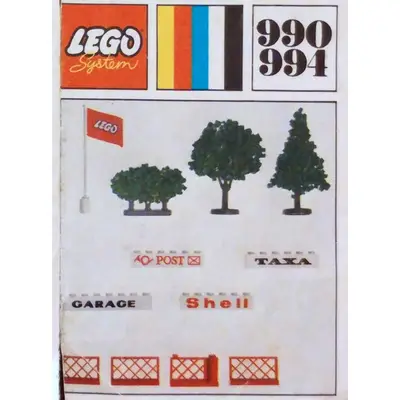 Trees and Signs (1971 version with granulated trees and 4 bricks)