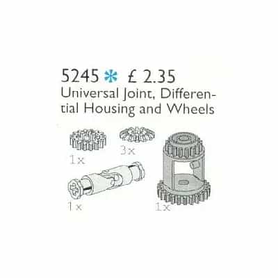 Universal Joint, Differential Housing and Gear Wheels