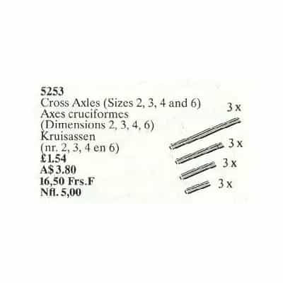 Cross Axles Sizes 2, 3, 4 and 6