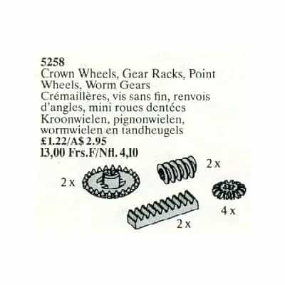 Crown Wheels, Gear Racks, Point Wheels, Worm Gears