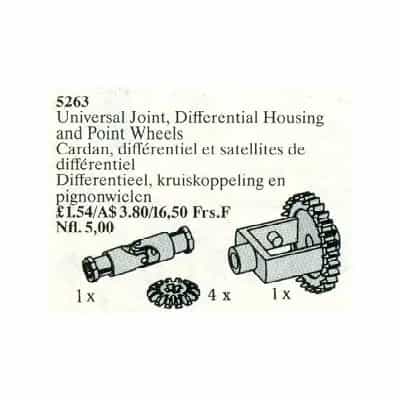 Universal Joint, Differential Housing and Point Wheels